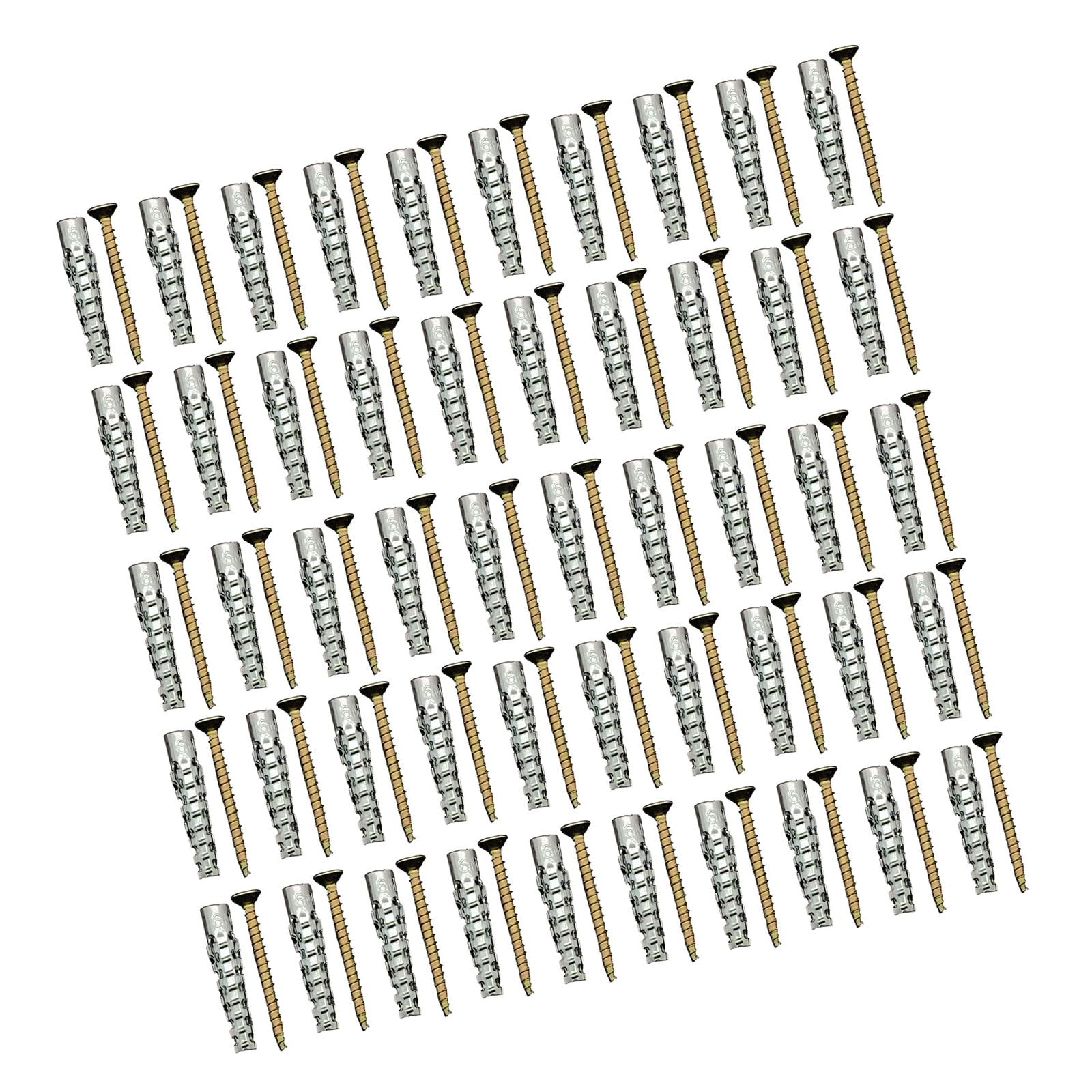 Oxxggkao M6x30 Of 50 Iron Expansion Bolt Anchors Fasteners Screws For Ceiling Floor And Wall Fixation Wall Mounting Accessory Metal Expansion Bolt Set