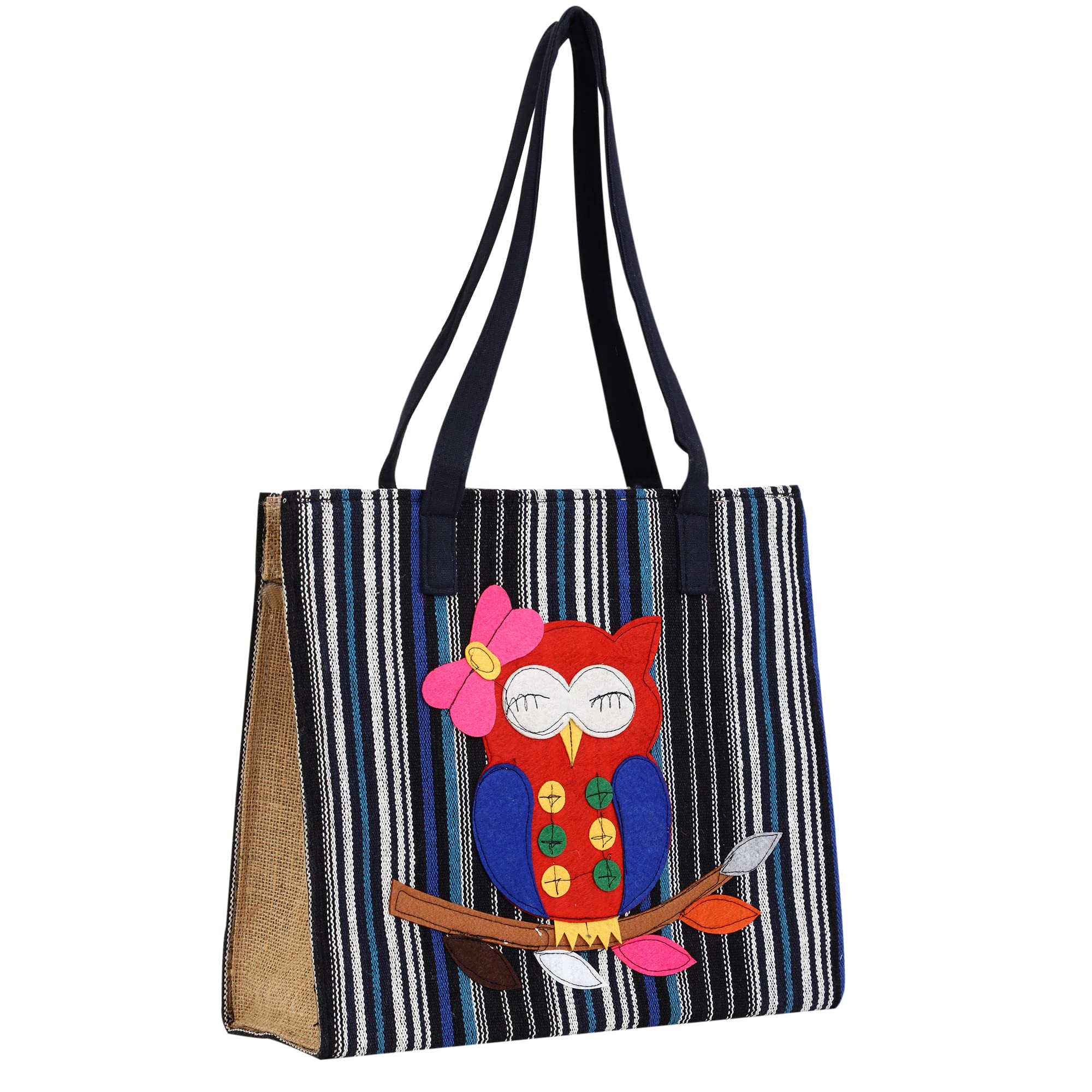 ASIAN Womens Jute Shopping,Shoulder Lightweight Waterpoof Handcarry Owl Printed & Multipurpose Jute Bags (Red) (B0B7B742L5) Amazon Price History, Amazon Price Tracker