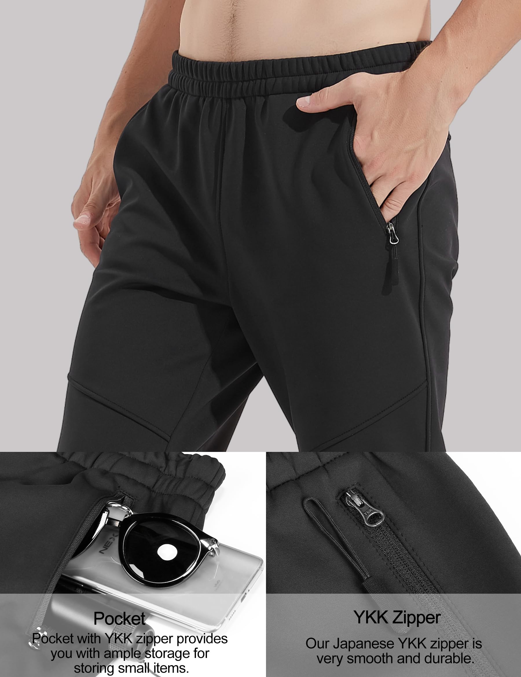 INBIKE Pantaloni Termico Uomo Traspirante Antivento Sportivo Ciclismo all’Aperto