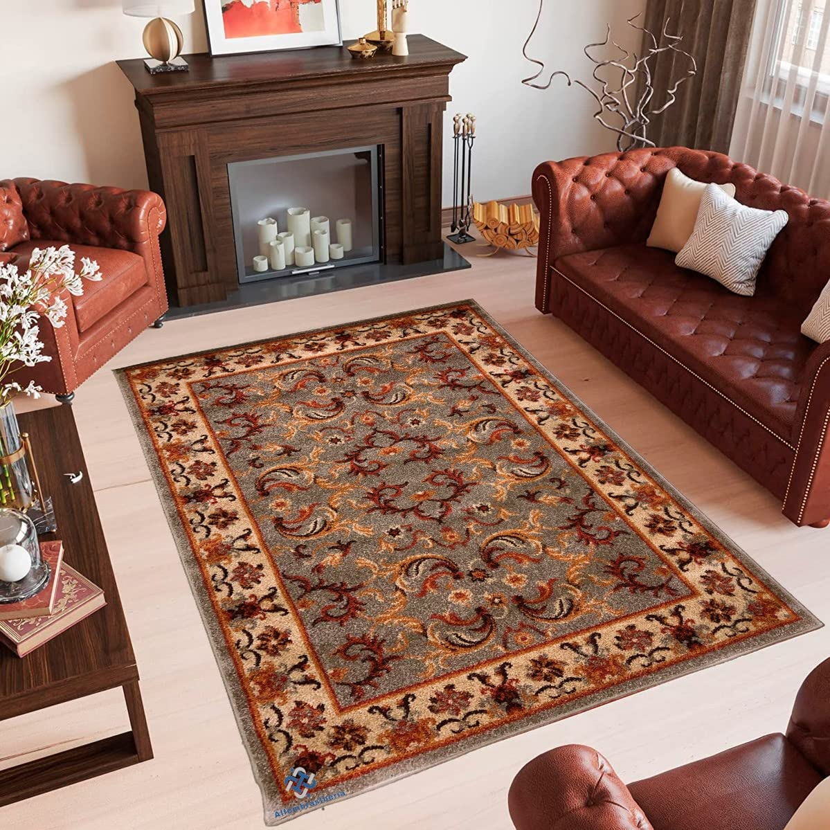 ALFOMBRAS IBERIA | Alfombra Salon Clasica (105 x 150 cm, Castor)