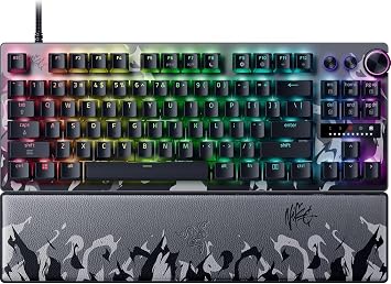 8,000 Hz Rapid Trigger Razer Razer Huntsman V3 Pro Tenkeyless 8 KHz NiKo Edition Analog Gaming Keyboard Optical Switch Snap Tap Fast Input Priority Function Wrist Rest Included English Layout Huntsman