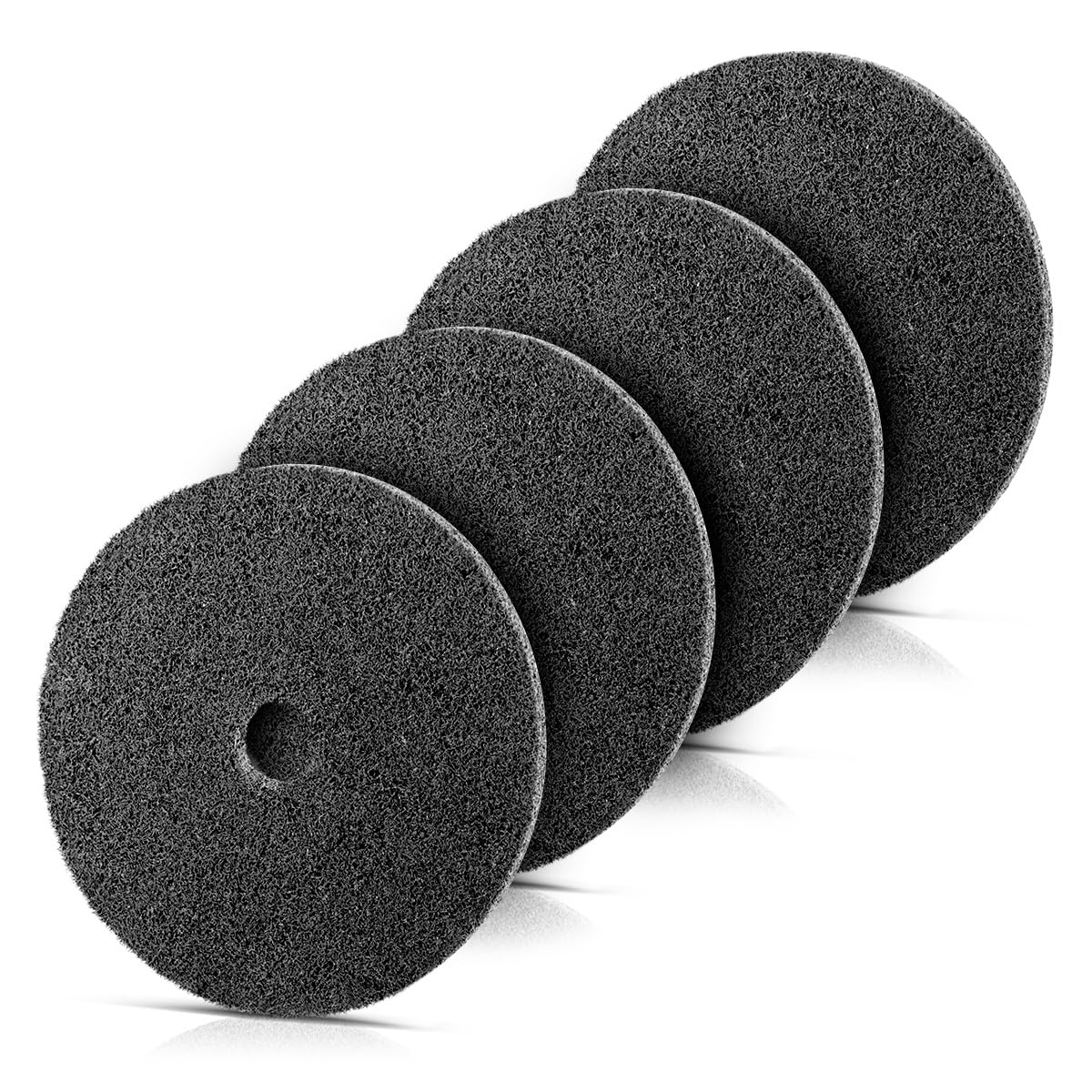STAHLWERK Schleifscheibe aus Vlies/Nylon 4er Set, Poliervlies/Polierscheibe, hochwertig verarbeitet für ein gleichmäßiges und präzises Schliffbild
