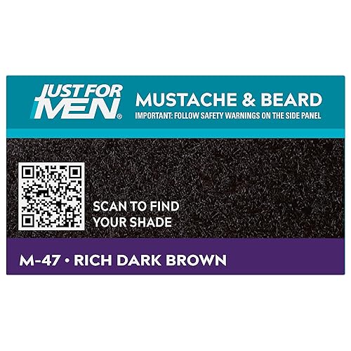 Miniatura 6 de Just For Men Bigote y barba colorante de barba para canas con cepillo incluido para una fácil aplicación con aloe de biotina y aceite de coco para