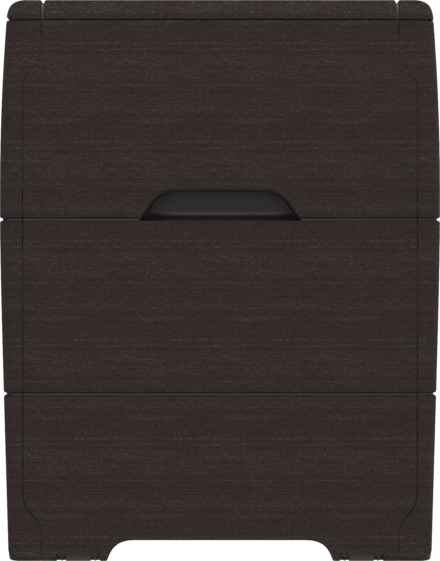 Duramax - Arcón baúl - 270 L - PVC - color gris antracita - con ruedas