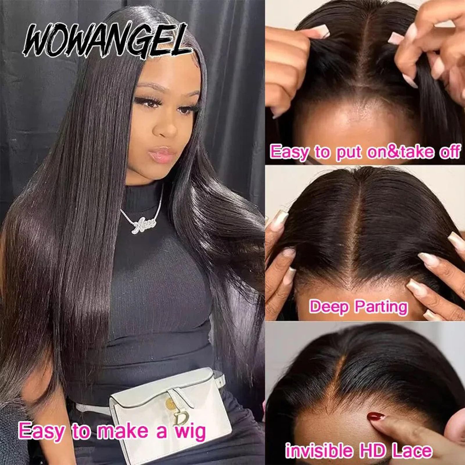 WOWANGEL 0.1mm Ultra-thin SKINLIKE Real HD Lace Closure - Image 4