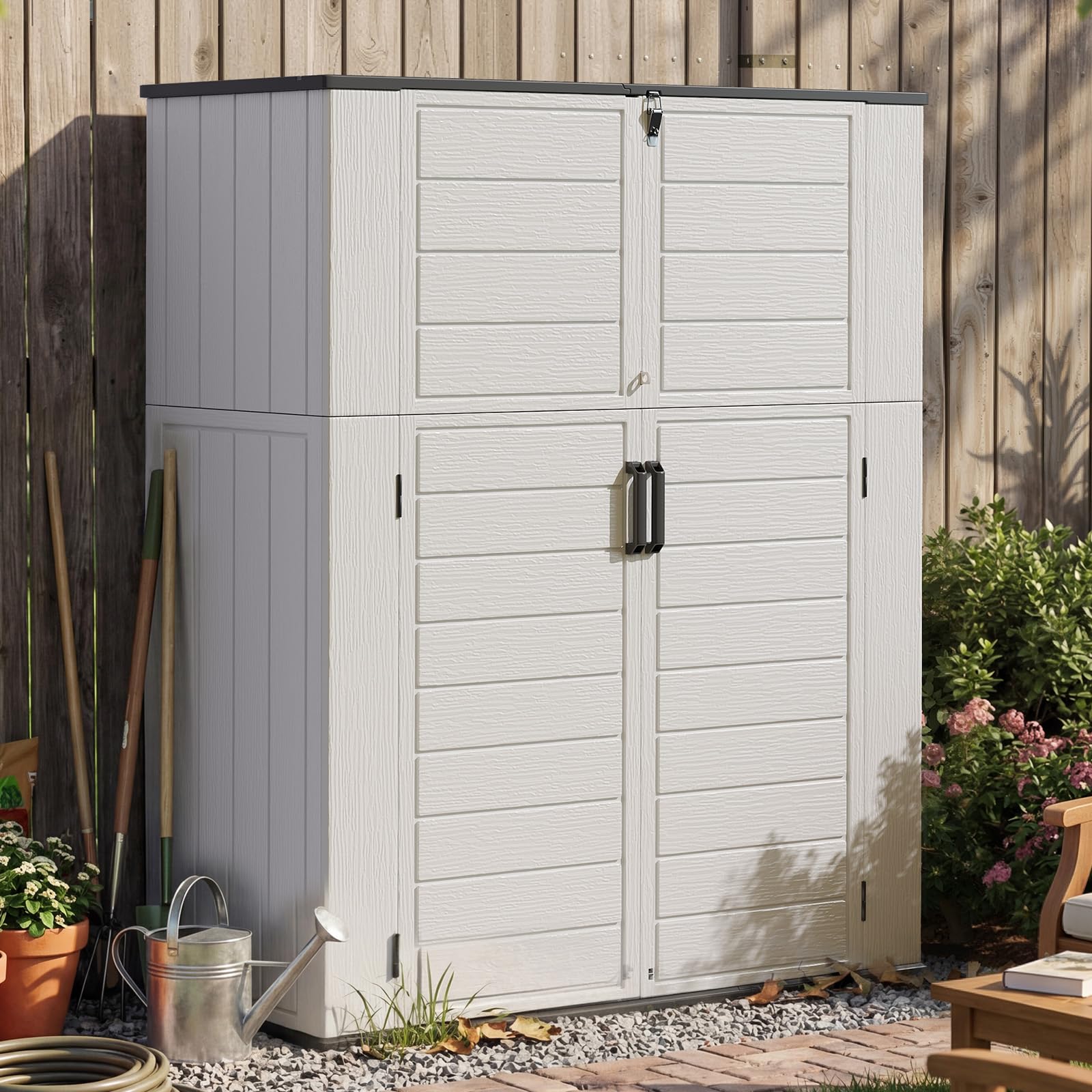 Aoxun 61 Cu.Ft Outdoor Storage Shed