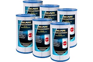 Intex Filter A/C Replacement for Easy Set/Summer Waves Inflatable Pools 6-Pack