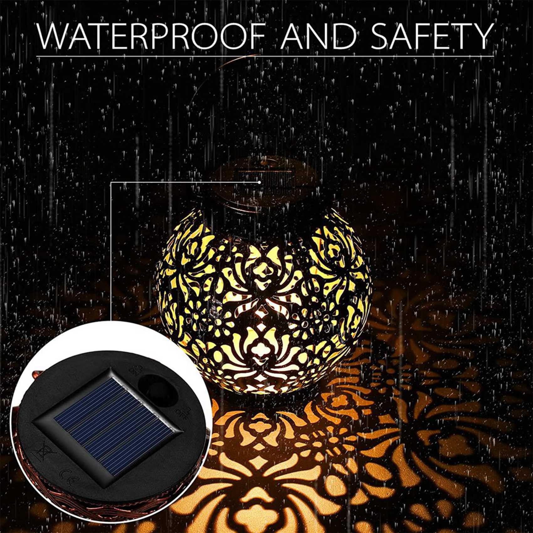 ISTOVO 48Er-Pack -Solarlicht-Teile Solarlicht-Oberteile wasserdichte LED-Solarpanel-Laternen-Deckel-Licht im Freien