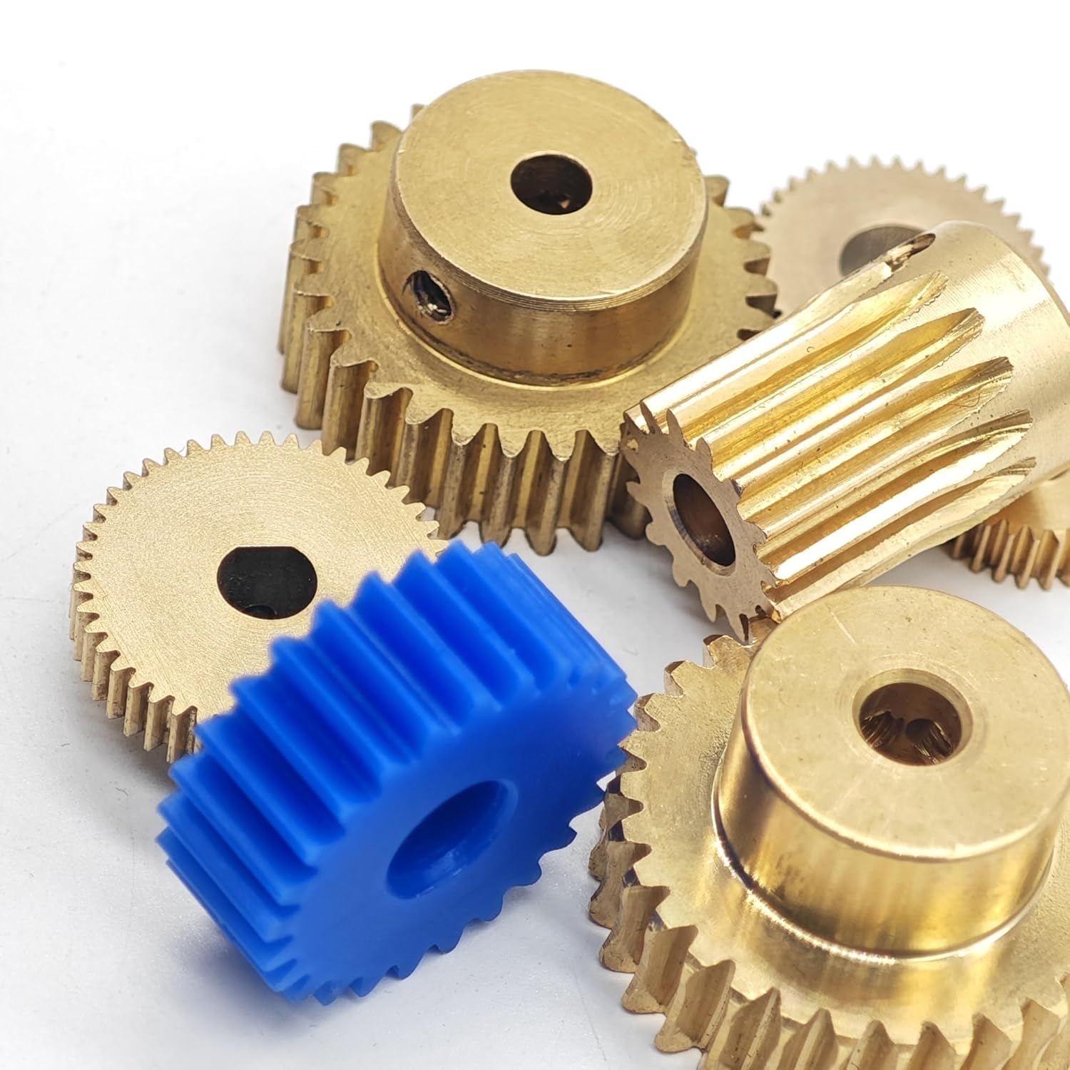 0.6 Module 81 Teeth Copper Spur Gear 0.6M 81T Step Cylindrical Gear Straight Teeth Transmission Pinion Mechanical(5mm bore)