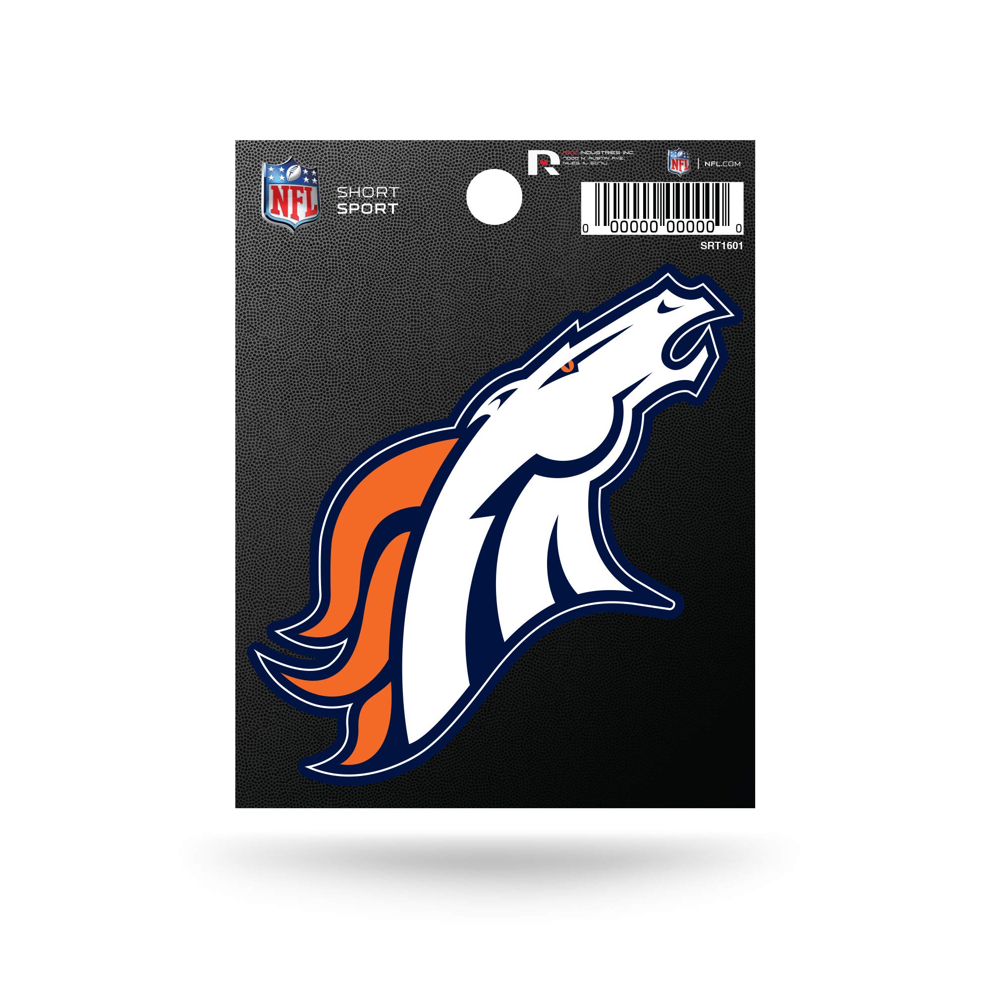 Rico Industries NFL Denver Broncos Die Cut Team Logo Short Sport Sticker