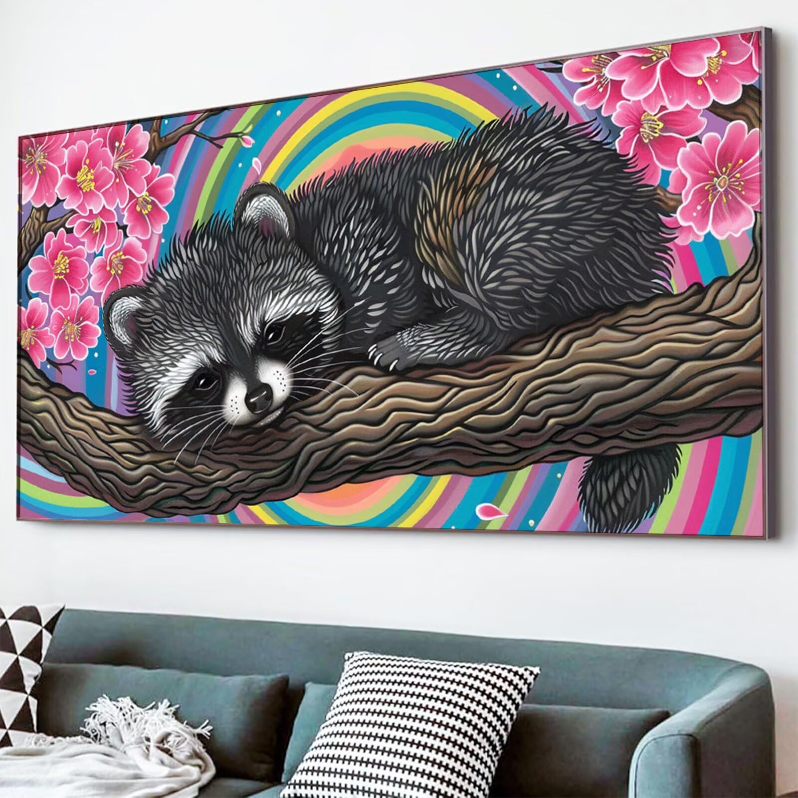 Diamond Painting Tragen Diamond Painting Erwachsene Tier Bastelset Kinder ab 6 Jahre Mosaikherstellung Kreatives Geschenke für Mädchen Anfänger, Diamant Strass Kreuzstich Zimmer Deko 60x120cm Y5-991