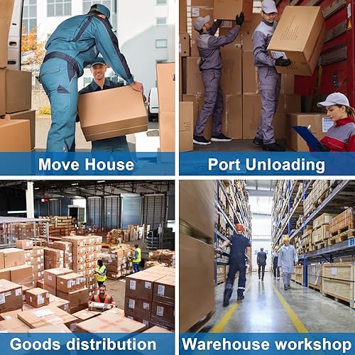 Miniatura 8 de Carrito de mano para escalar escaleras eléctricas, carrito de mano para mudanza, capacidad de 440 libras, resistente escalador de escaleras con