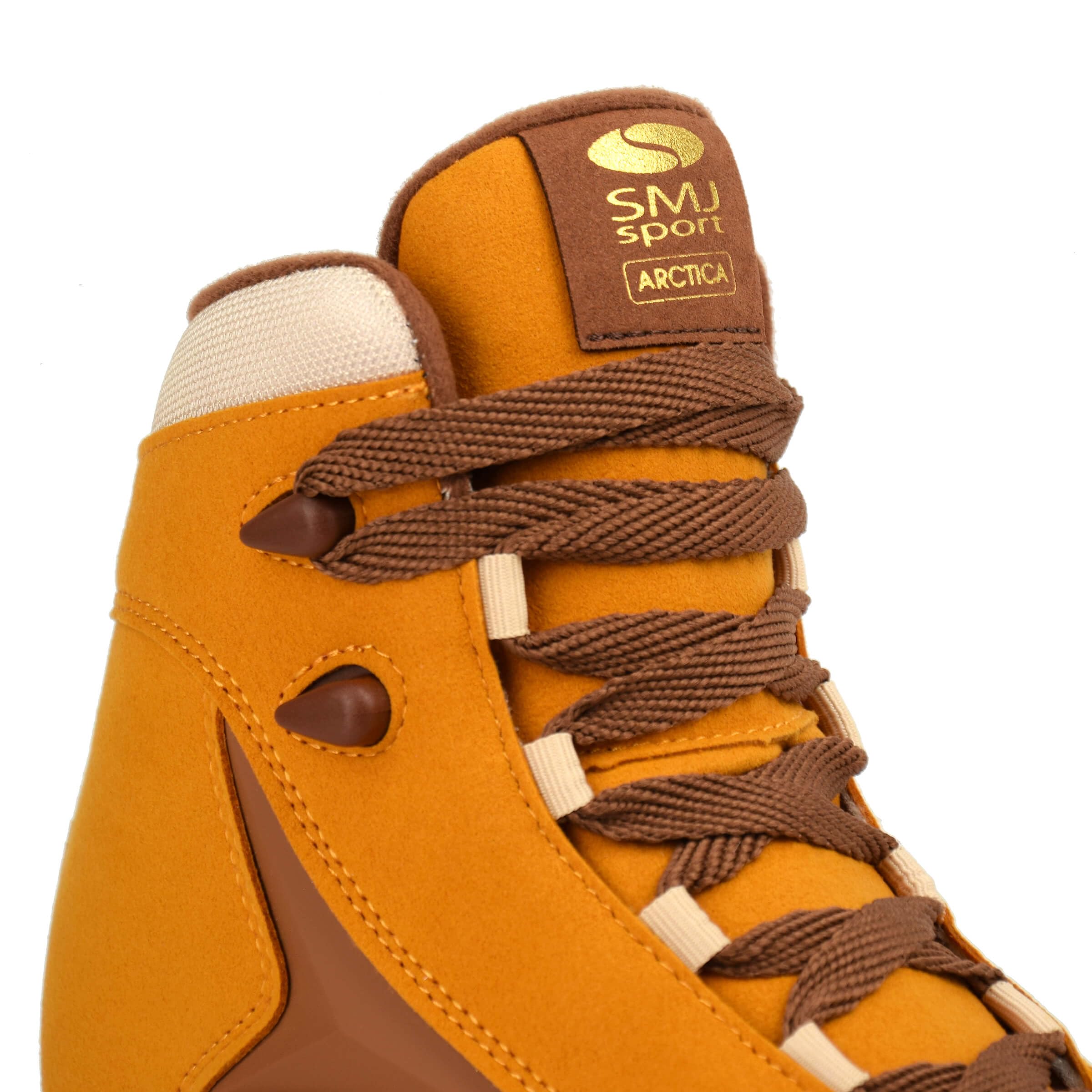 SMJ Arctica Pattini da ghiaccio da donna Pattinaggio artistico Classici Pattinaggio su ghiaccio Suede Marrone | Taglie: 37, 38, 39, 40, 41