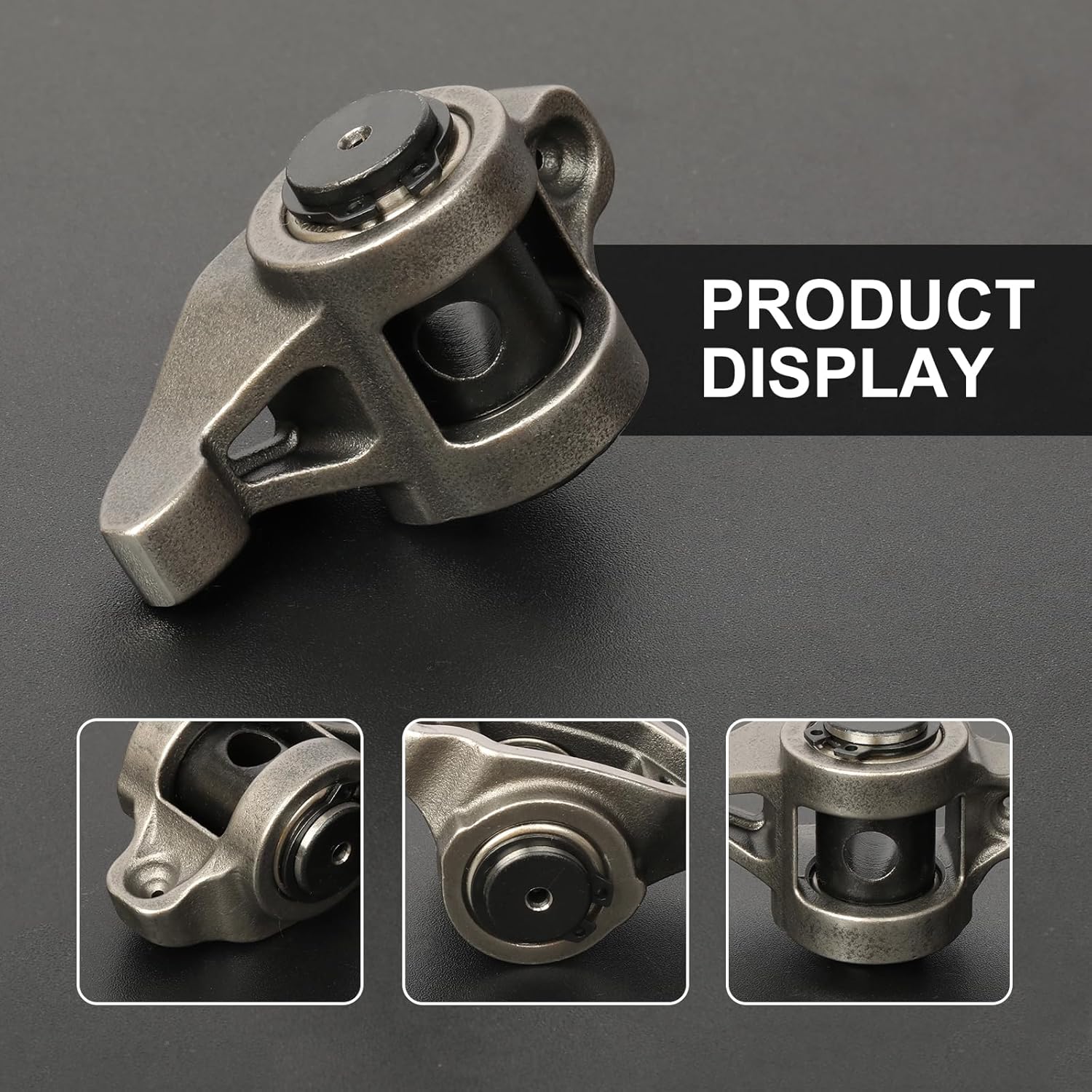 JINKEY 16Pcs Alloy Steel Engine Rocker Arms and Bolts with Upgraded Trunnion Kit Installed for GM 4.8L-6.2L LS engine LS1/LS2/LS6/LQ/LY/LM Series