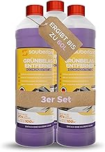 sauberland® Grünbelagentferner 3L [Konzentrat für 60L] – Selbsttätige Entfernung von Grünspan, Moos, Algen & Flechten uvm. | Steinreiniger für Terrassen, Steine, Fassaden, Dächer | Chlor- & Säurefrei