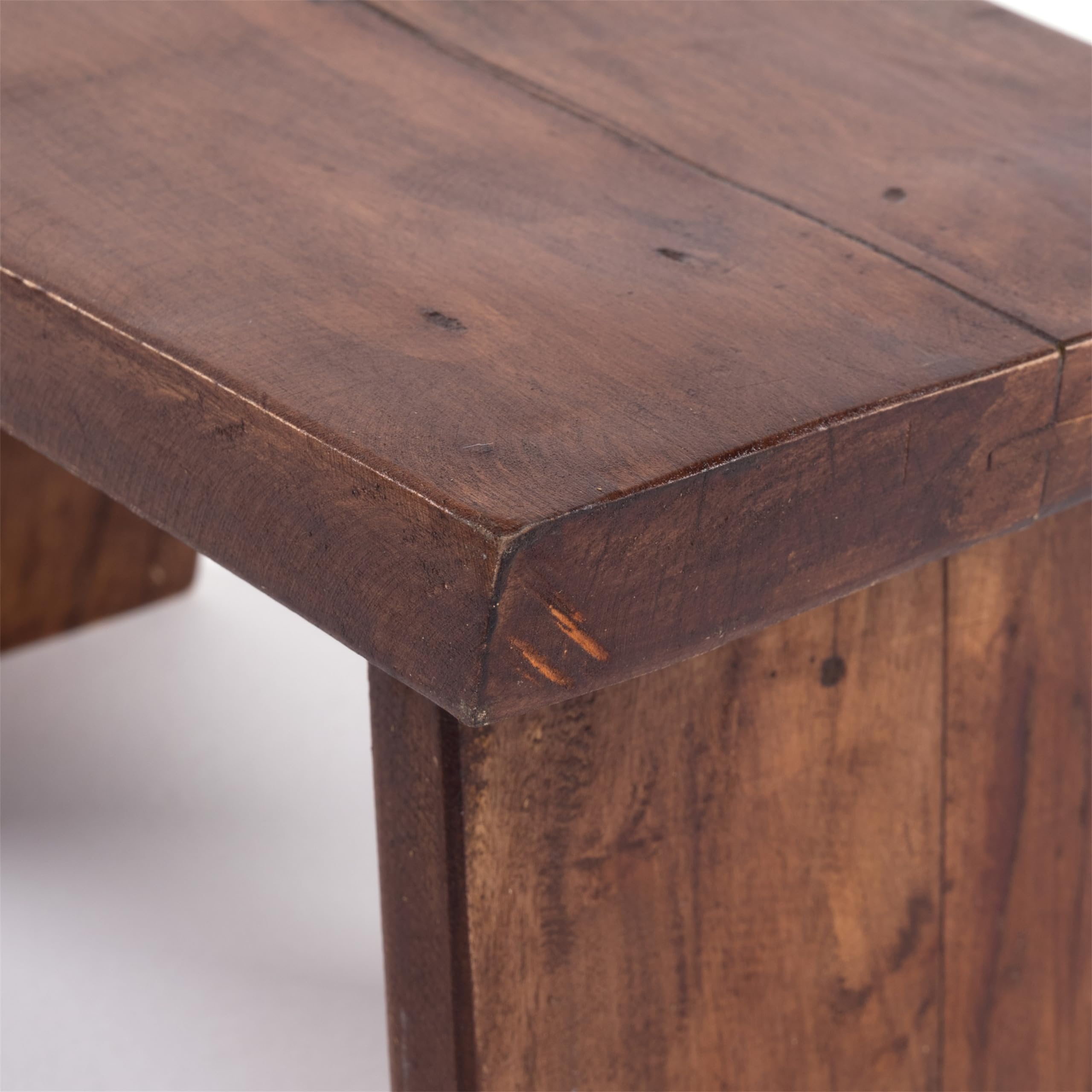 NOSTALGICZNY PODNÓŻEK „SCHEMEL” | drewno z recyklingu, 18,5 x 29 x 19,5 cm (wys. x szer. x gł.) | drewniany stołek, Shabby Design