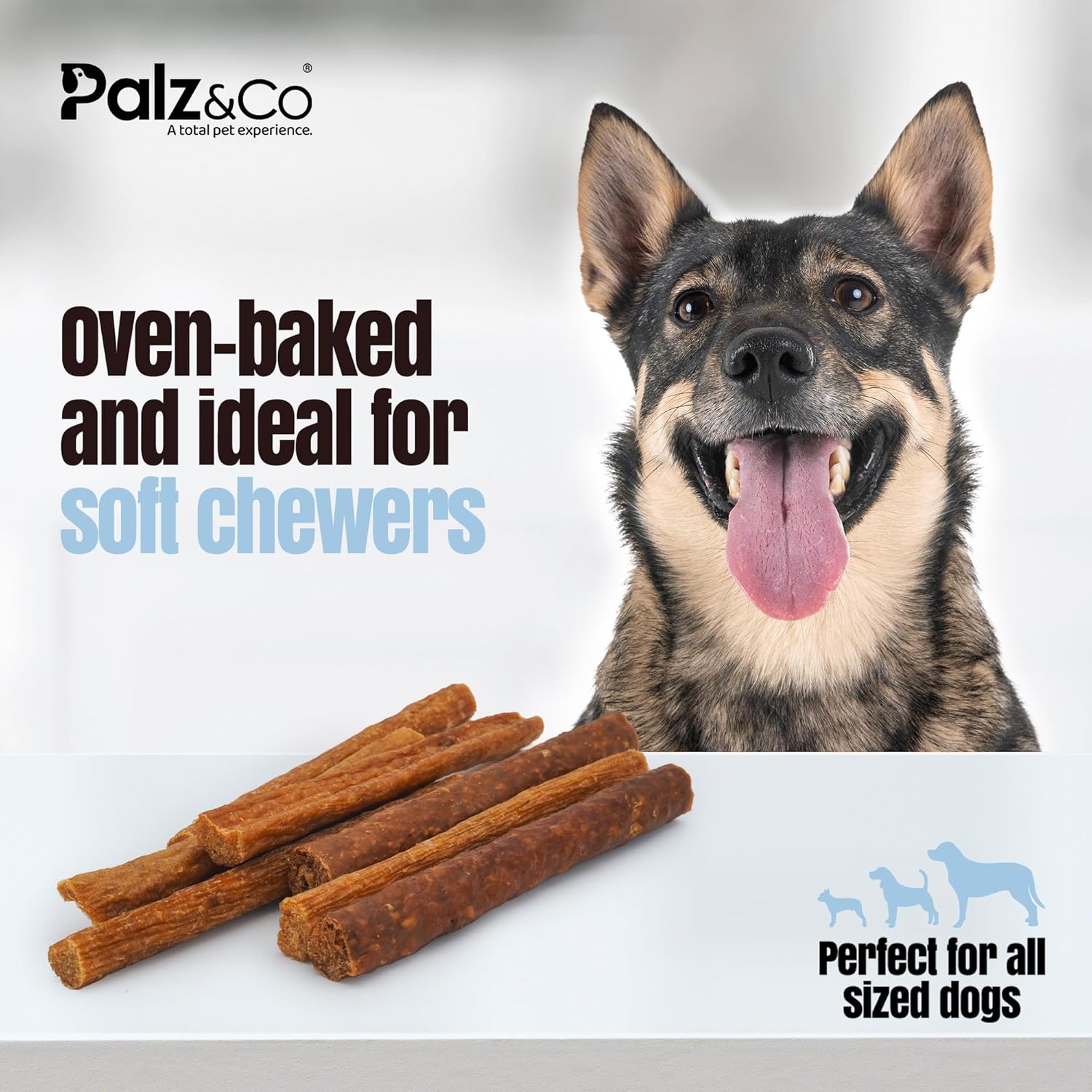 Palz&Co Lambdog Lamb Sausage Dog Treats - 20 Pack of All-Natural Grain-Free Chews for Dogs, Supports Dental Health & Hip and Joint Care, No Artificial Additives