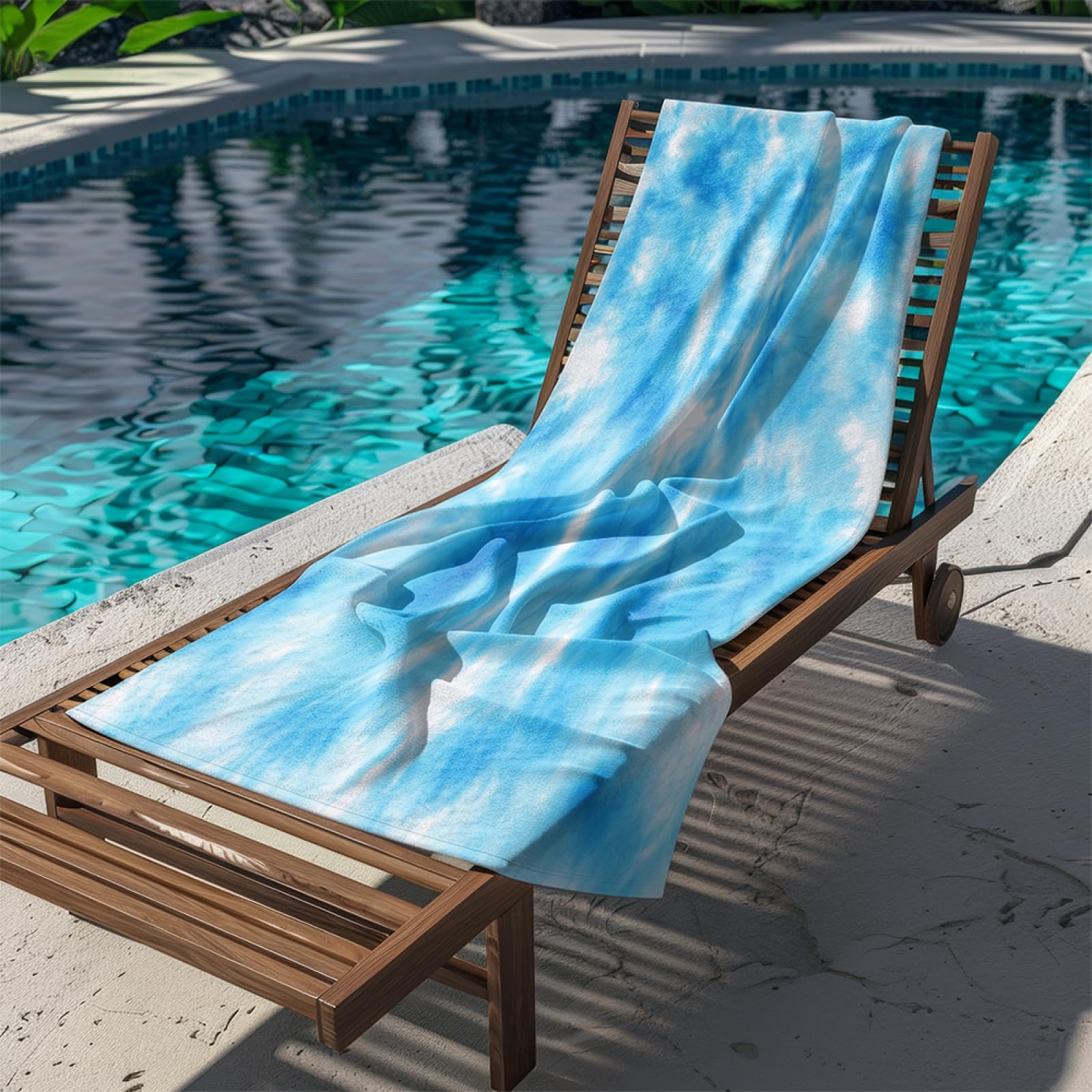 Telo Mare Microfibra 210x230 Gradiente Verde Blu Telo Spiaggia Grande Antisabbia,XXL Asciugamano Mare, Asciugatura Rapida, Stuoia Spiaggia Leggero E Portatile