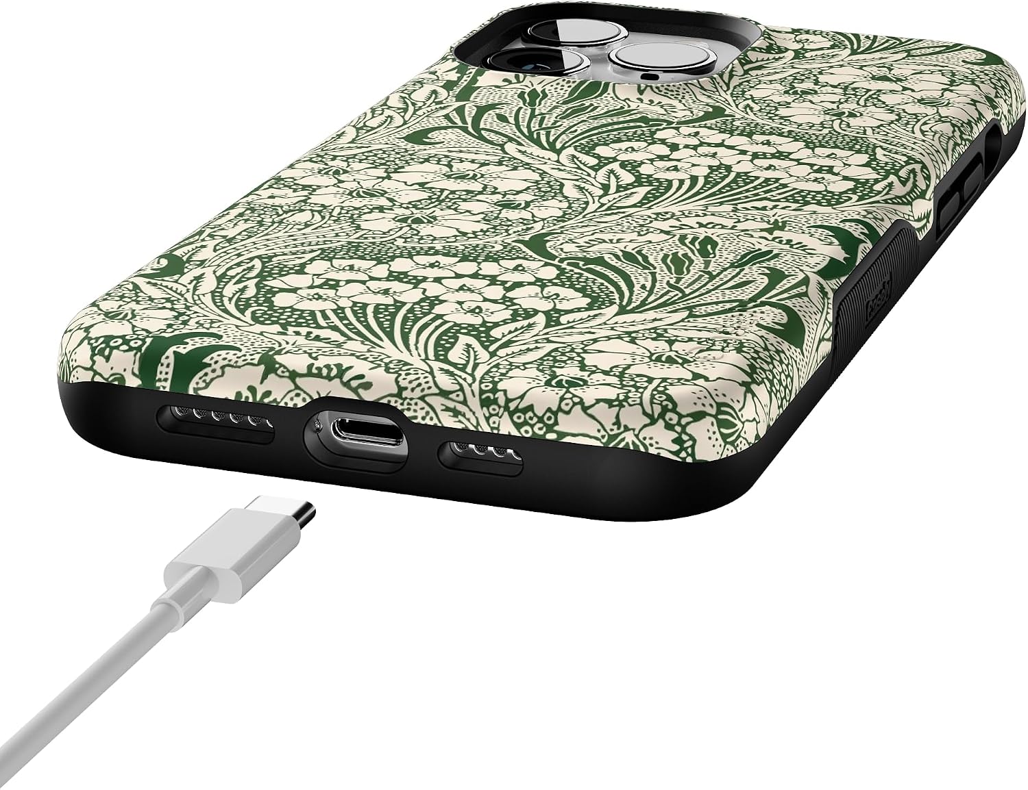Casely iPhone 13 Pro Max Case | Mystic Meadow | Green Gardens | Bold Protective Design | Compatible with MagSafe