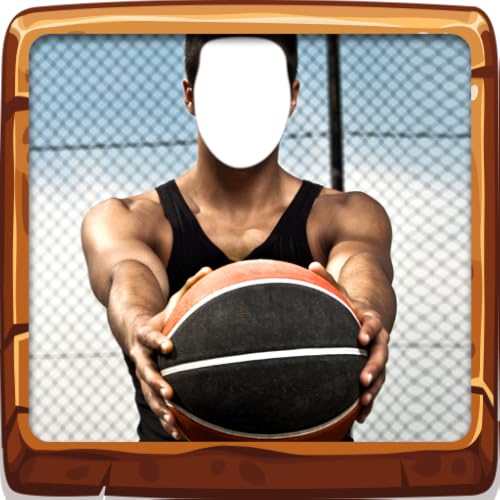 Montagem da foto do basquete