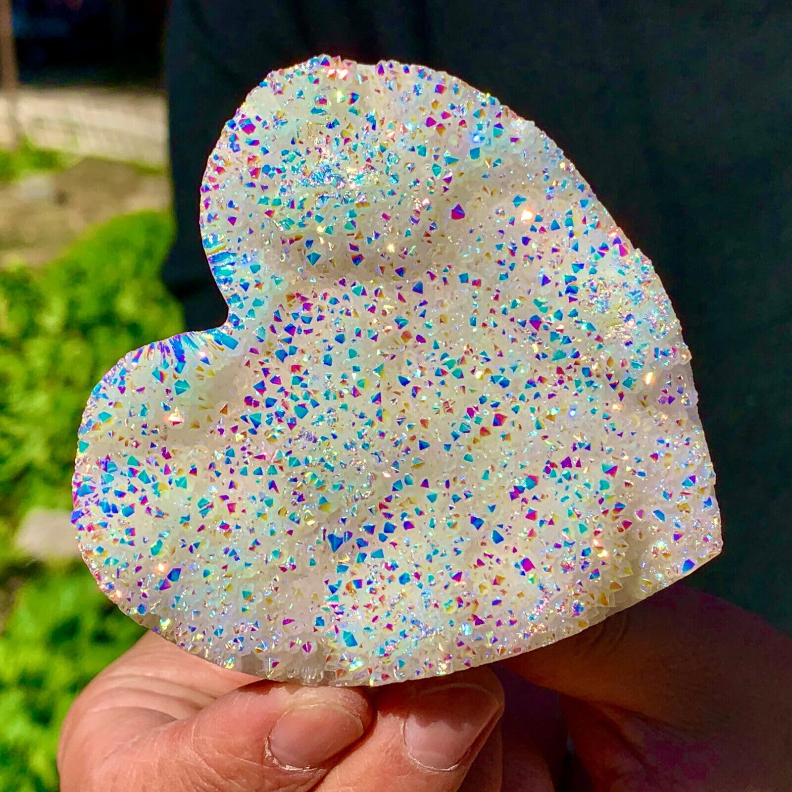 1pc 300-350g Colorful Chalcopyrite Calci Crystal ClustRare
