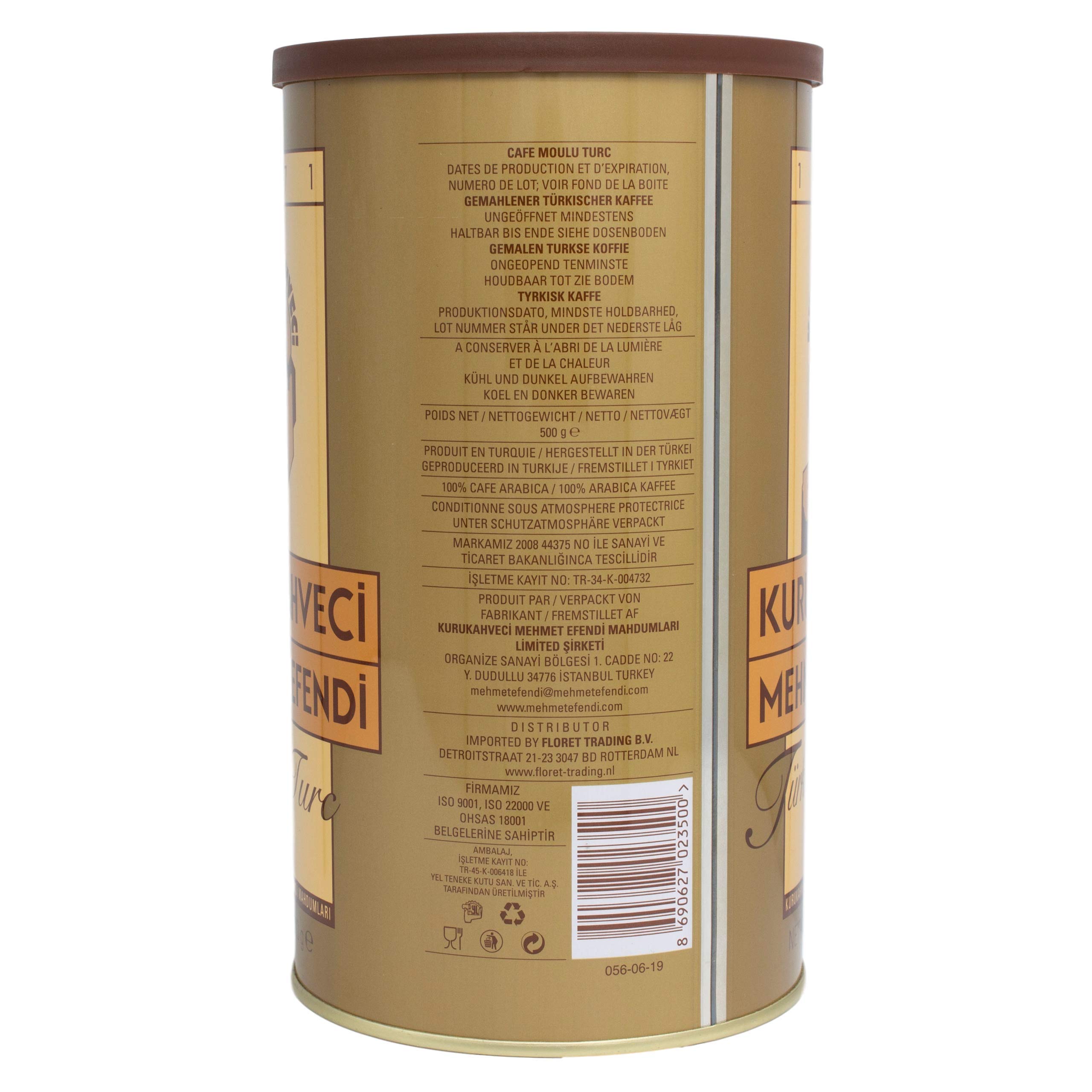 Kurukahveci Mehmet Efendi - Delikatna turecka kawa mokka mielona w zestawie 4 szt. po 500 g