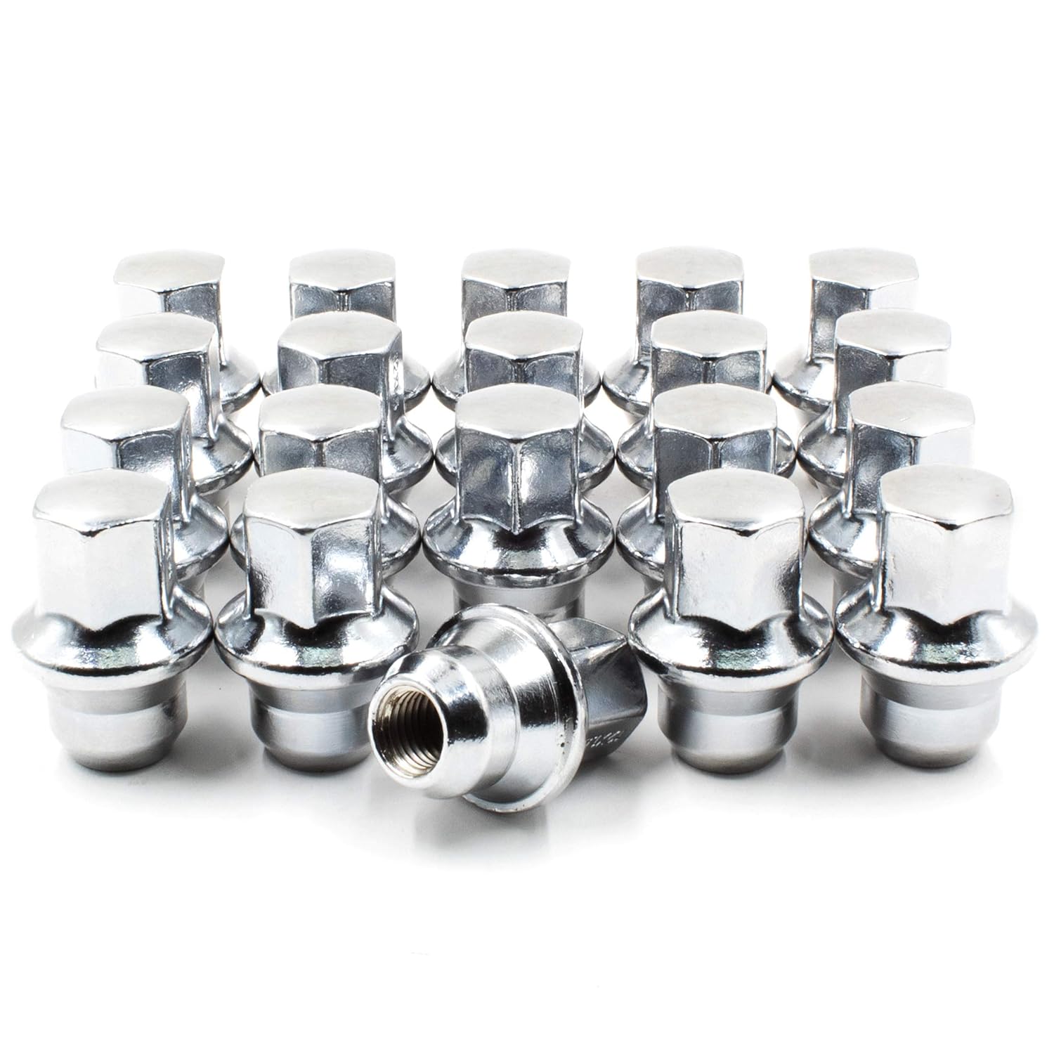 Wheel Accessories Parts Set of 20 Chrome 12x1.5 Lug Nuts 1.68" Length fit Chrysler, Dodge, Ram