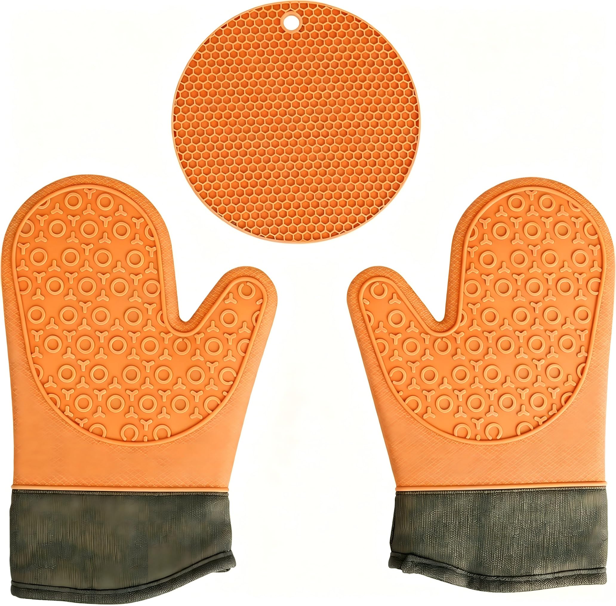 Guanti di protezione dal calore, guanti da forno per protezione dalle scottature, guanti resistenti al calore per cucina e barbecue