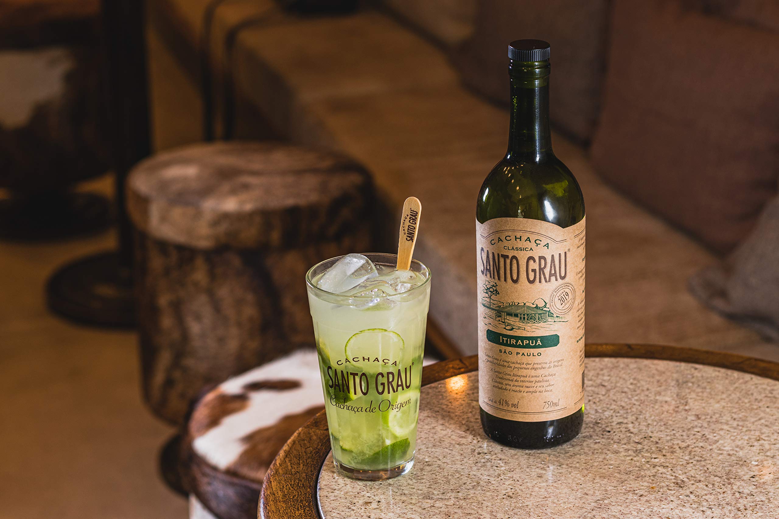 Santo Grau Itirapua Cachaça| Kristallklarer Cachaça mit frischen Aromen & einem weichen, vollmundigen Geschmack | 1 x 700ml