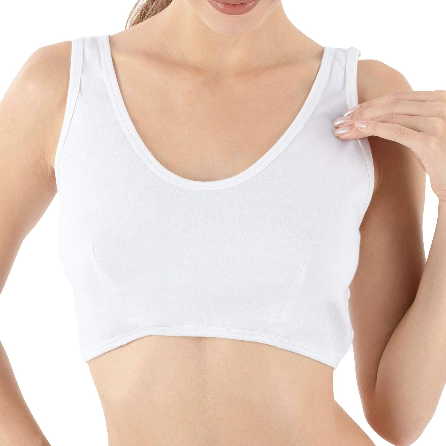Cottonique Hypoallergenic Organic Cotton Bra Liner for Women with Skin Allergies and Sensitive Skin - Image 2