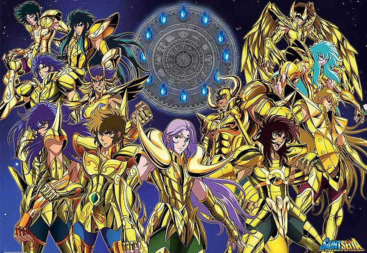 AbyStyle Poster - Saint Seiya Chevaliers d'Or 1" 98x68cm - 3760116324618