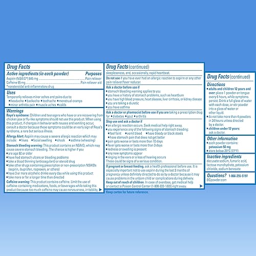 Miniatura 7 de BC Alivio del dolor de fuerza original en polvo paquetes de disolución 50 paquetes individuales