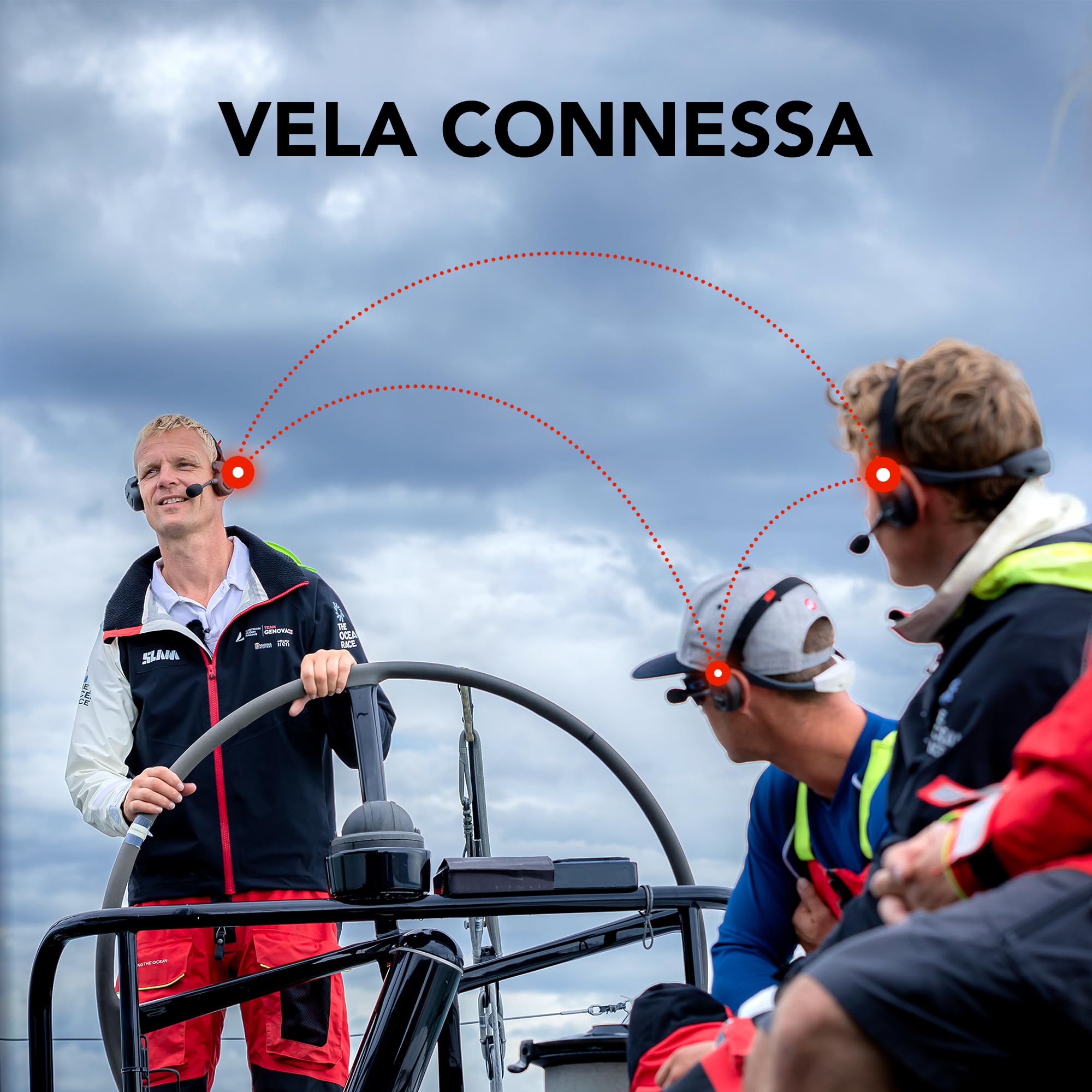 Sena Nautitalk Bosun cuffia con Mesh Intercom Communication per vela e sport acquatici
