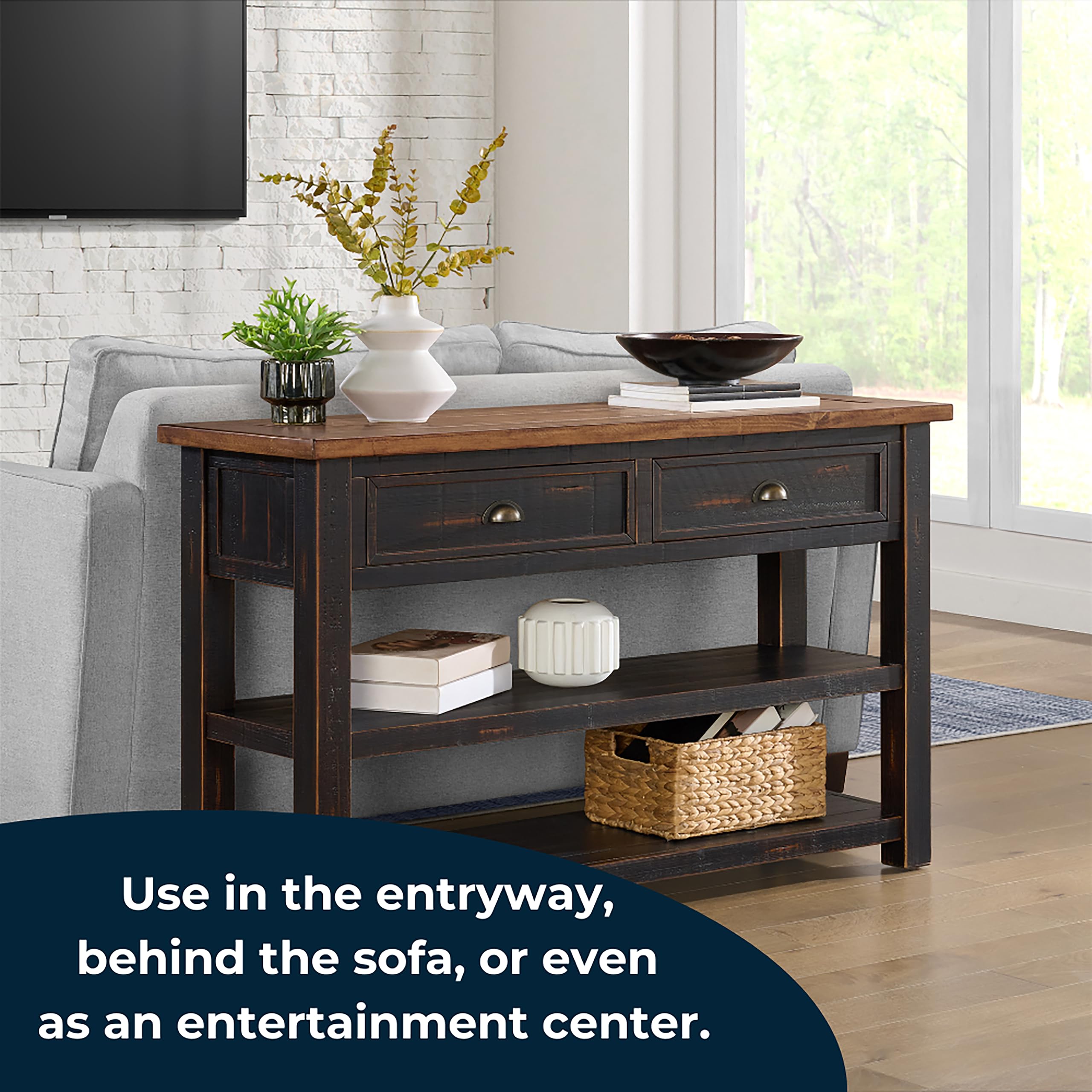 Amazon.com: Martin Svensson Home Monterey Solid Wood Sofa Console