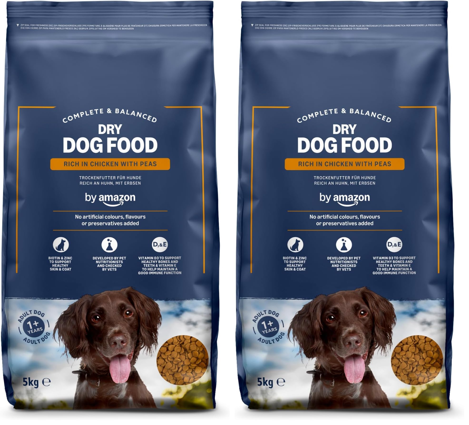 by Amazon - Complete Dry Dog Food for Adult Dogs, Rich in Lamb and Rice, 1 Pack of 5kg — view 15
