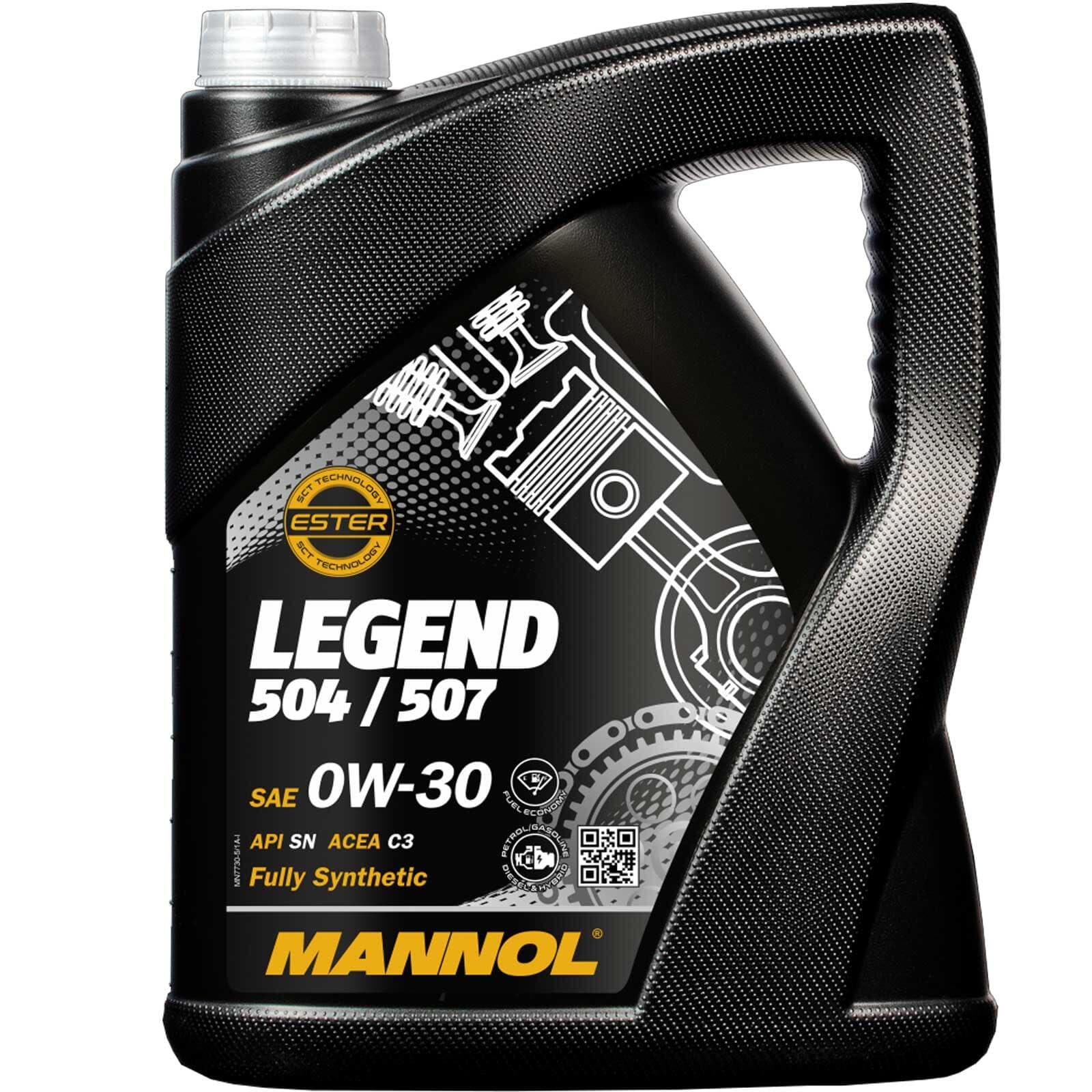 SCT Mannol 2x Motoröl (5 L) | MN7730-5, 5L Mannol Legend 504/507 0W-30, Mannol 7730 Legend 504/507 0W-30