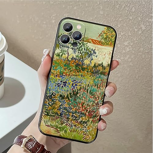 Miniatura 2 de Van Gogh Art - Funda para iPhone 13 Pro Max, diseño de jardín floreciente con camino, funda delgada a prueba de golpes para iPhone 13 Pro Max (6.7