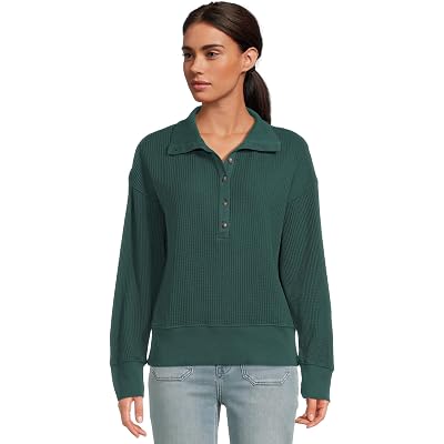 Faherty Apres Waffle Henley seamoss