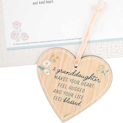 Miniatura 6 de Hallmark Tarjeta de cumpleaños para nieta (adorno de corazón extraíble)