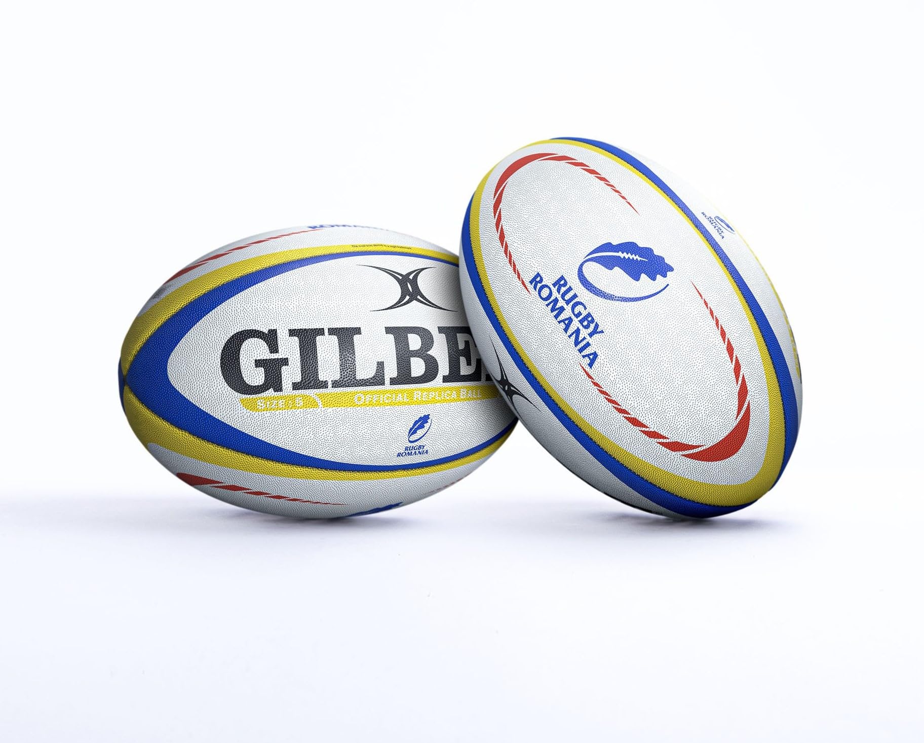 Rugbyball, Rumänien, offizielle Replik von Gilbert, Größe 5
