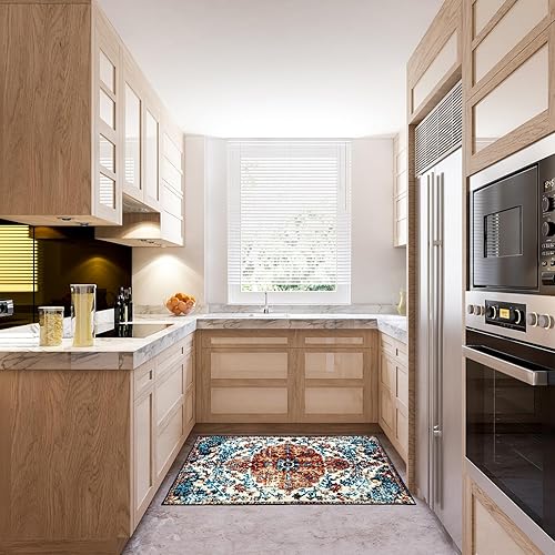 Miniatura 3 de DALISHI Tapete para puerta delantera, estilo abstracto, tapete de lana sintética, antideslizante, lavable, absorbe rápidamente, tapete de