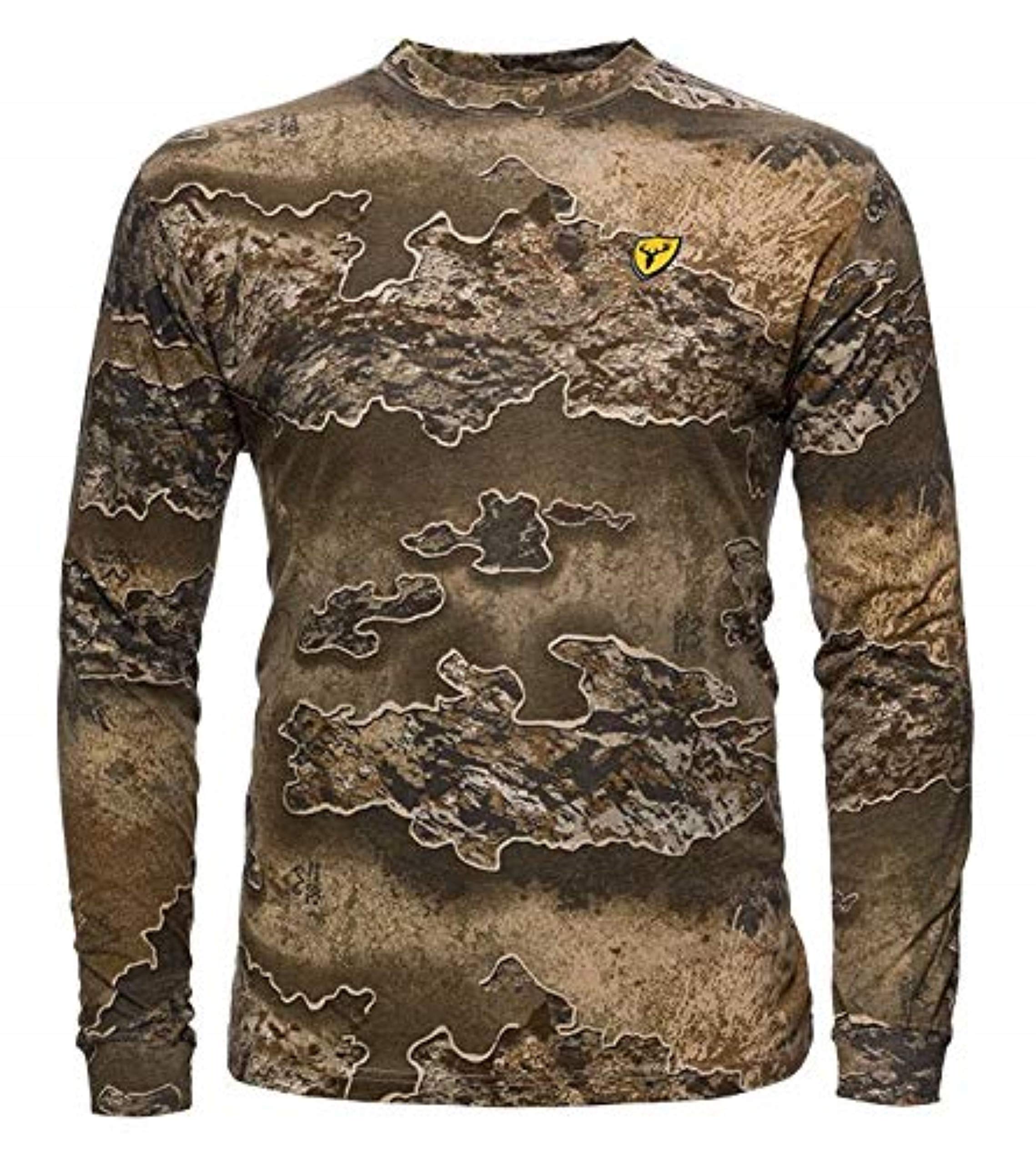 SCENTBLOCKERCotton Long Sleeve T Shirt Shield Series, Lightweight, Odor Control, Men