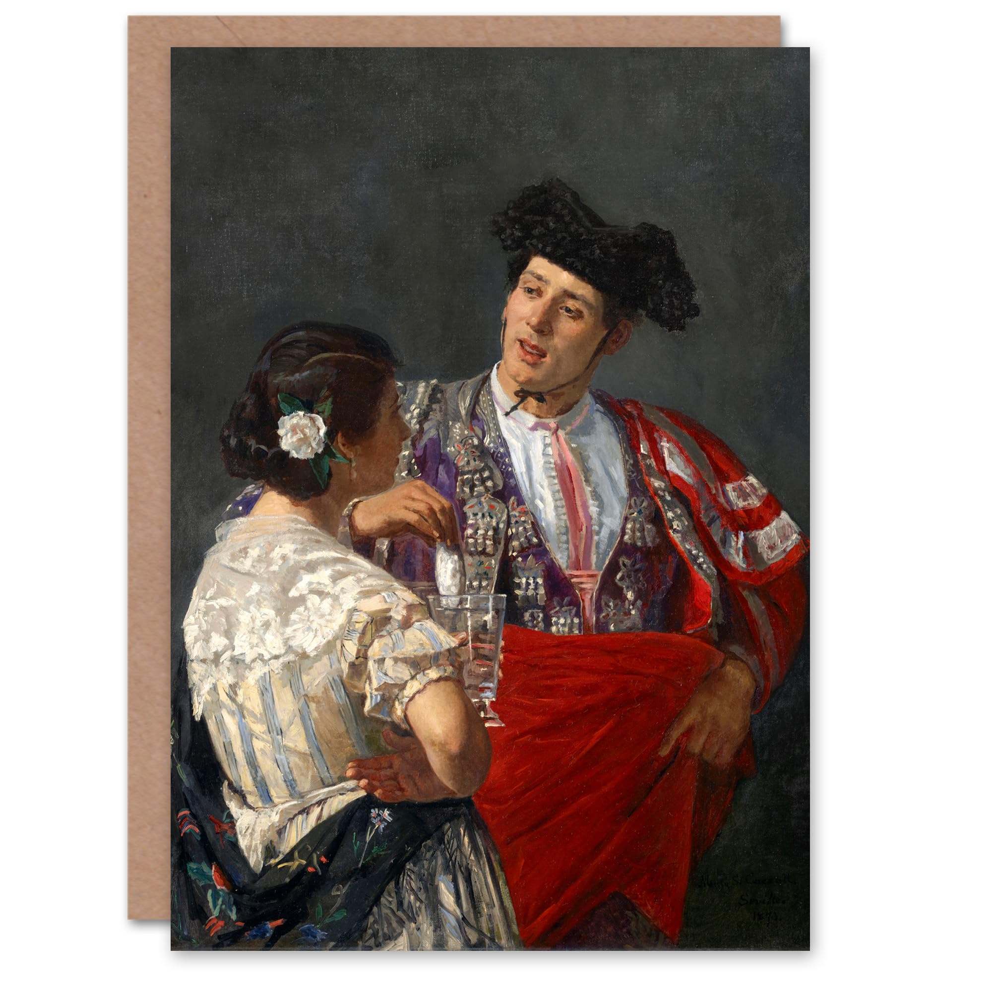 Artery8 Mary Cassatt Art Card Offering The Panel To A Bullfighter