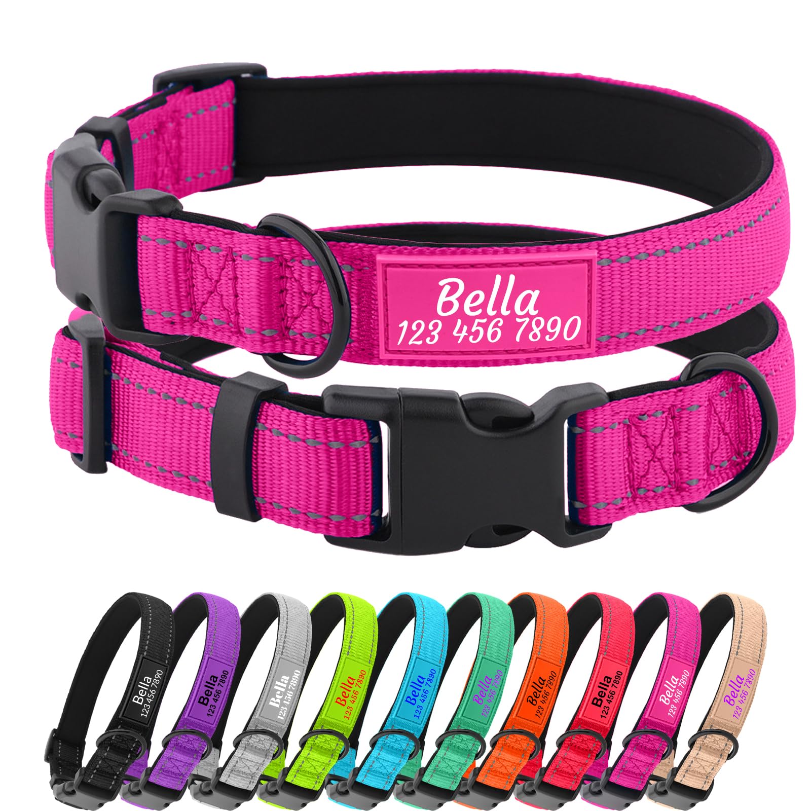 CollarCraze Personalized Dog Collar with Name and