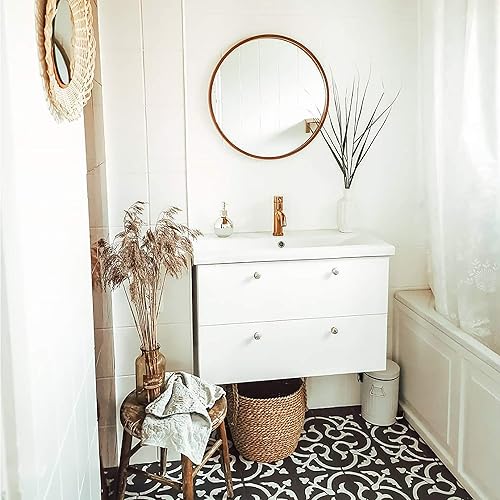 Vista 4 de STENCILIT® Scandinavian Floor Stencil - Repositionable for 16x16 in Tile, Floor Stencils for Painting, Concrete Stencils for Patio, Large