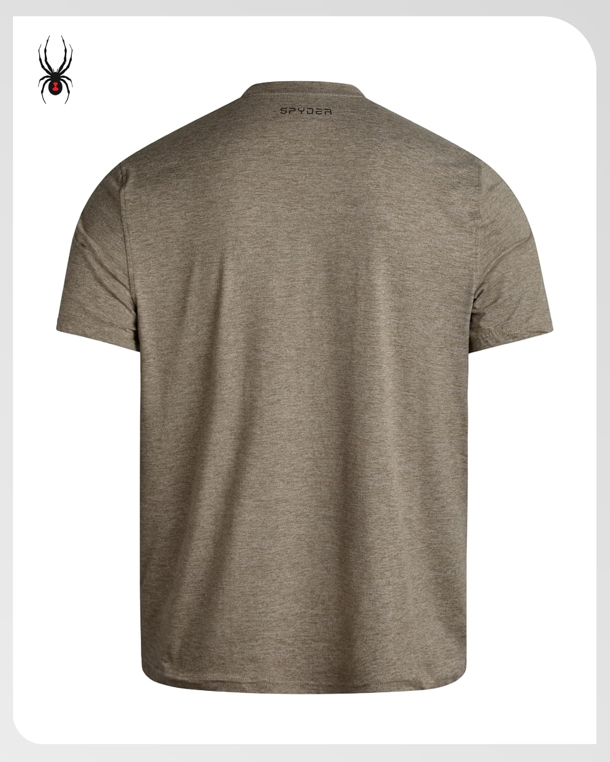 Spyder Mens T Shirt - Athletic Performance Short Sleeve Running Workout Tee - Moisture Wicking Crewneck Shirts for Men