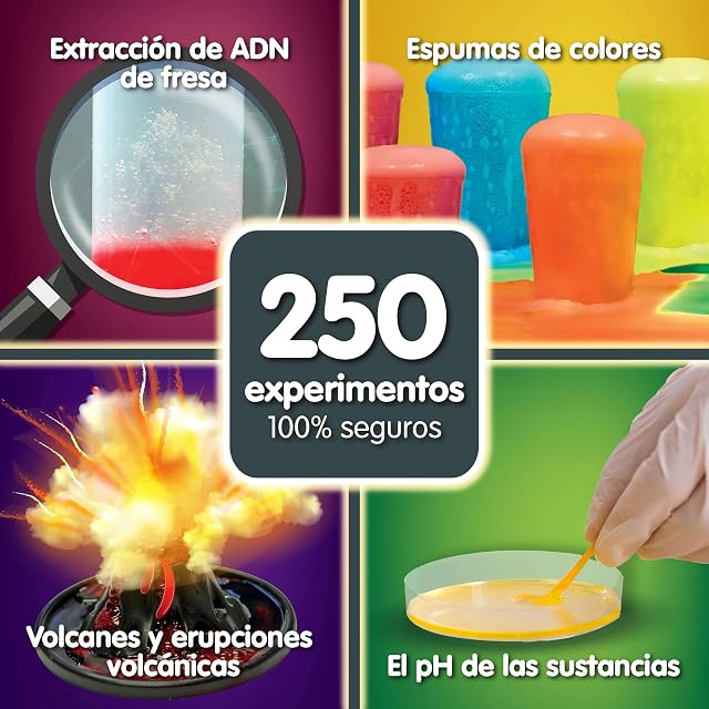 Foto 3 de 6 de Science4you Kit Científico 250 Experimentos, Juguete Educativo para Niños 8-11+ Años, Aprende Física, Química