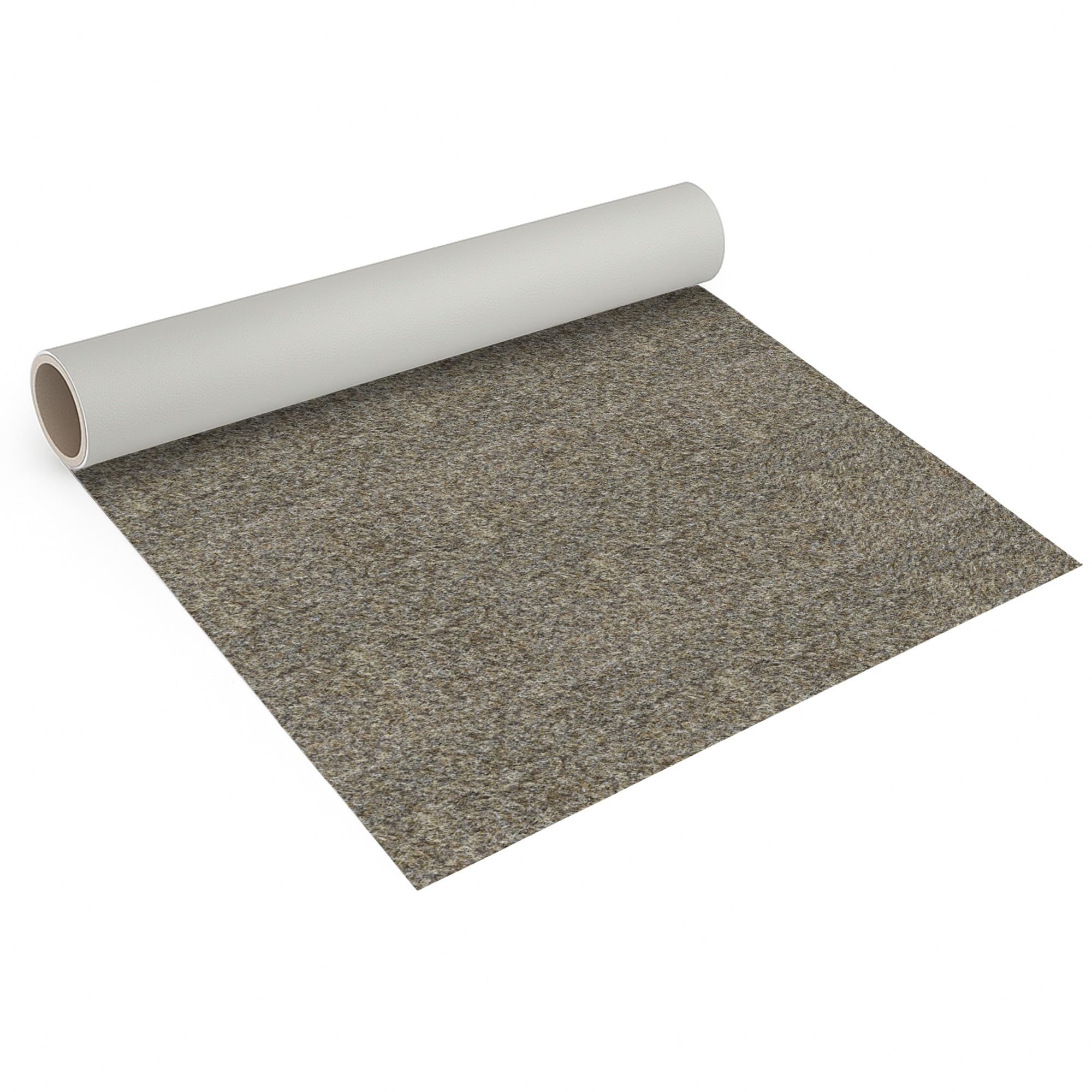 Nadelfilz Teppichboden Beige, 300x200 cm, robuster Nadelvlies Bodenbelag, stuhlrollengeeignet, Meterware für Gewerbe, Büro und Treppe