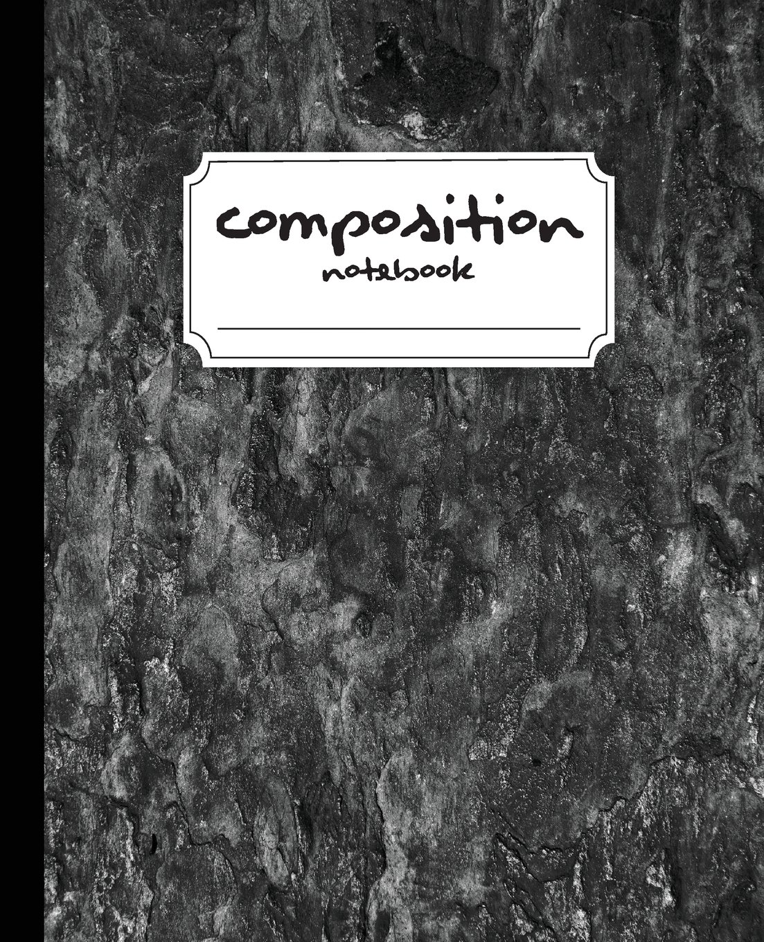Composition Notebook: Black Marbled Notebook 100 Pages Narrow Lined (7.5"x9.25") - Composition Notebook Marble: Cute Composition Notebook (Composition Notebook for School)