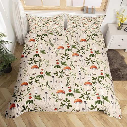 Castle Fairy Funda de edredón de dibujos animados para niños, tamaño individual, 2 piezas, colorido y lindo juego de ropa de cama exótica de polilla